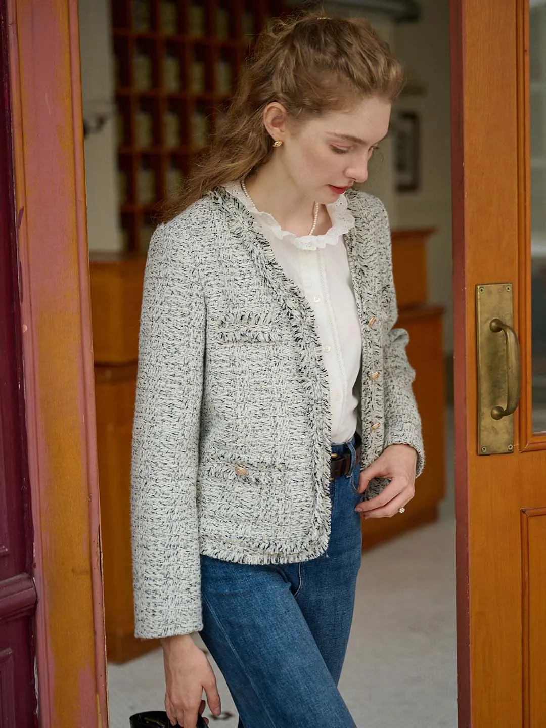 【Final Sale】Isabella Elegant V-neck Jacket