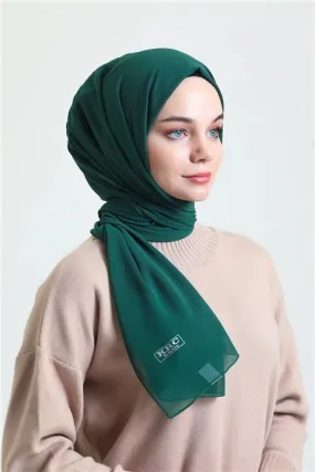 Karaca Crepe Lux Chiffon Hijab - Dark Green