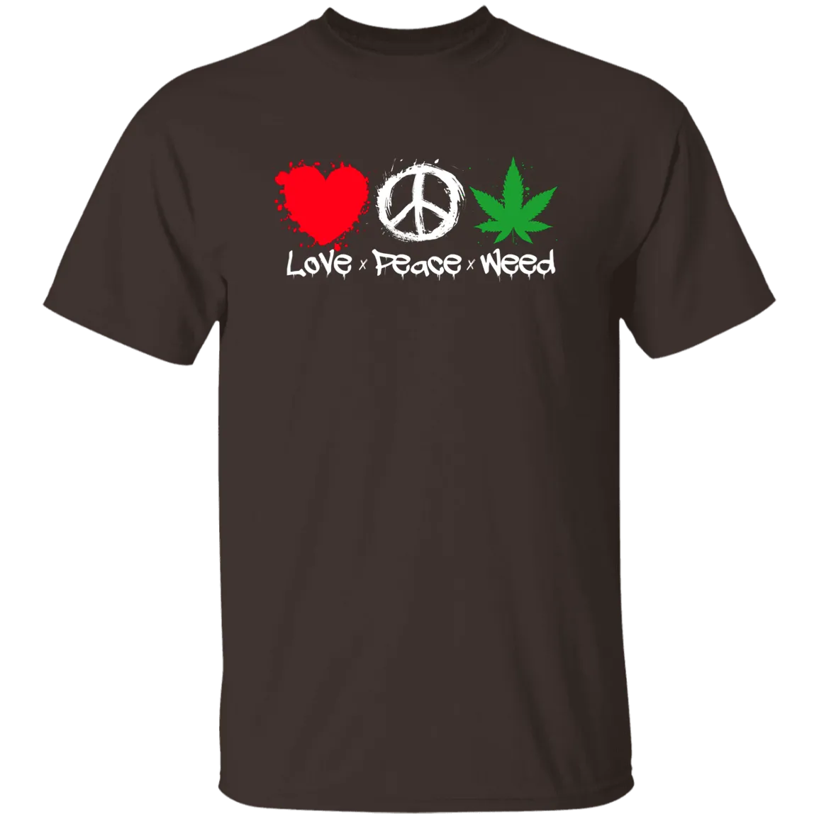 Love Peace Weed /Black T-Shirt